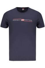 Norway Tricou barbati , cu logo din bumbac, Bleumarin (Marime: XL) foto