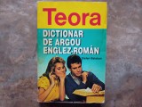DICTIONAR DE ARGOU ENGLEZ ROMAN de STEFAN BALABAN , 1996