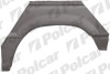 Segment reparatie aripa spate MITSUBISHI PAJERO/MONTERO (V20), 01.1992-12.1995, model cu 3 usi, partea stanga, metal galvanizat,, Rapid
