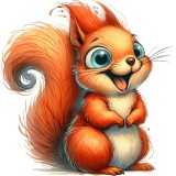 Sticker Auto, Veverita, 25 cm, 12232ST-19
