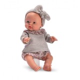 Bebelus Alex cu Puloveras Gri 36cm, Asivil