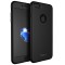 Husa Full Cover 360&deg; (fata + spate + geam sticla) IPAKY pentru Apple iPhone 7 Plus, negru