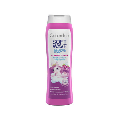 Cosmaline Soft Wave Kids, balsam cu ingrediente naturale pentru copii, aroma de capsune, 400ml foto