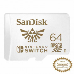 Card de memorie Sandisk Nintendo Cobranded 64GB MicroSDXC Clasa 10 foto