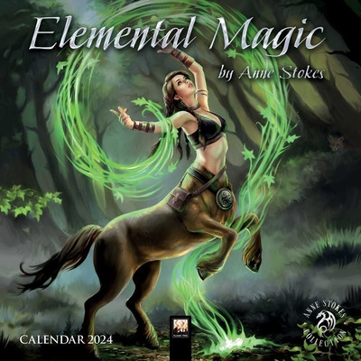 Anne Stokes: Elemental Magic Mini Wall Calendar 2024 (Art Calendar)