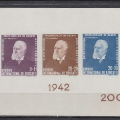 ROMANIA 1942 LP 148 TITU MAIORESCU COLITA NEDANTELATA MNH