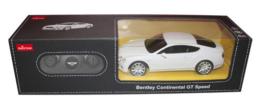 Masina cu telecomanda RASTAR 1/24 Bentely Continental GT Speed Alb 48600