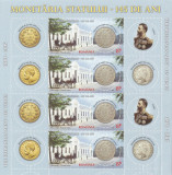 Romania, LP 2068e/2015, 145 ani inaugurarea Monetariei, minicoala 4 timbre, MNH, Nestampilat
