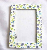 Rama foto din lemn decorata cu flori 25938