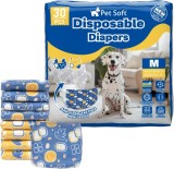 Scutece de unica folosinta pentru caini, ajustabile, femele, M (22-42 CM)