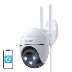 WiFi 3MP wireless rotating outdoor camera ieGeek ZS-GQ2 white foto