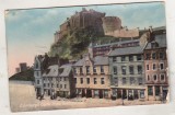 bnk cp Marea Britanie - Edinburgh Castle from Grassmarket - uzata - interbelica