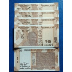 India 2024 - 10 rupees, necirculata (5 bucati)