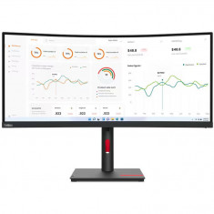 Monitor LED Lenovo ThinkVision T34w-30 Curbat 34 inch UWQHD VA 4 ms 60 Hz USB-C