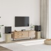 VidaXL Suporturi de difuzoare 2 buc. sonoma 30x30x40 cm lemn prelucrat