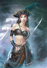 Puzzle Castorland - 1000 de piese - Female Pirate foto