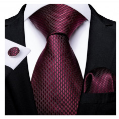 Set cravata + batista + butoni - matase - model 235