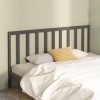 VidaXL Tăblie de pat, gri, 206x4x100 cm, lemn masiv de pin 817762