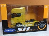 Macheta cap tractor Scania V8 r730 4x2 galben scara 1/32