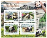 Cumpara ieftin Timbre S.TOME E PRINCIPE 2016, Set Complet: Fauna Ursi Panda, Colita + Bloc, Colectie