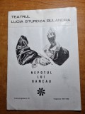 Program teatrul bulandra 1967-1968-nepodul lui rameau-marin moraru,g.dinica, cartea romaneasca