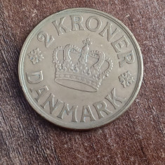 M3 C50 - Moneda foarte veche - 2 coroane - kroner - Danemarca - 1925