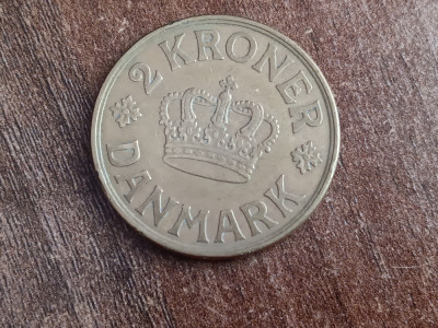 C50 - Moneda foarte veche - Danemarca - 2 coroane - kroner - 1925 foto