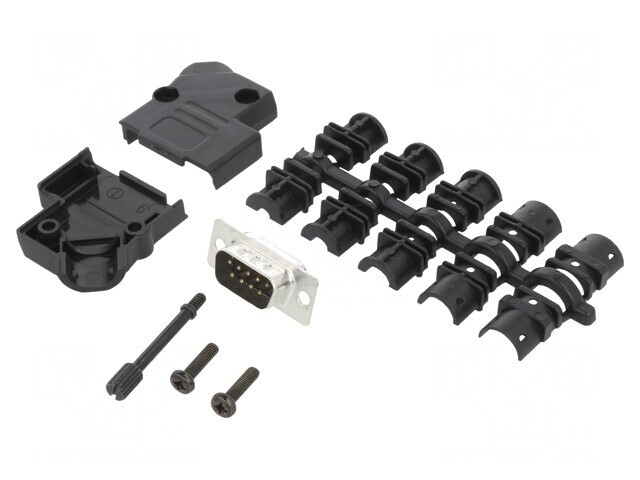 Conector D-Sub 9 PIN Tată Unghi 45&deg; pentru Cablu
