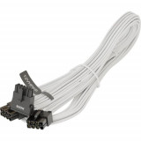 Cablu Modular Seasonic SS2X8P-12VHPWR-600W-90-WHITE, 12VHPWR, SS2x8P, Conector unchi 90 grade, 600 W, PCIe 5.0 (Alb)