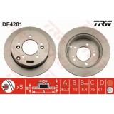 Disc frana Trw DF4281, parte montare : Punte spate