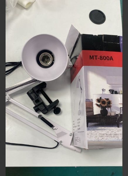 Lampă de masă SM-800C, albă