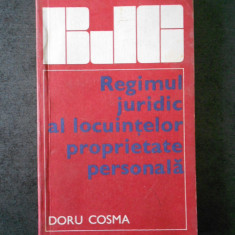 Doru Cosma - Regimul juridic al locuintelor proprietate personala