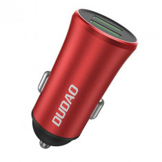 &Icirc;ncărcător Auto Inteligent Dudao 3,4A 2x USB Argintiu (argintiu R6S) R6S RED