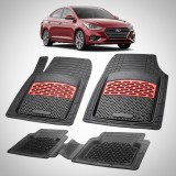 Cumpara ieftin Covorase Auto Hyundai Accent V (HC/YC: 2017&ndash;2022)-Cauciuc Tip Tavita-Red
