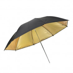 Umbrela doua straturi gold black CUDE 105cm foto