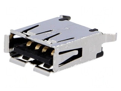 Conector USB A soclu THT 4 pini pentru PCB foto