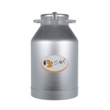 Cumpara ieftin Bidon Aluminiu EMT 40L cu Capac si Clipsuri Prindere, Transport Lapte/Alimente, Rezistent la Socuri, Finisaj Interior, Usor de Curatat