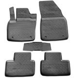 Covorase Cauciuc Premium Stil Tavita Volvo XC40 2017-2025, Fara Miros, Negru Carbon, Acoperire Integrala