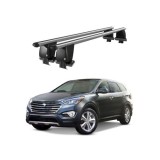 Bare transversale aluminiu pentru Hyundai Santa Fe DM 2012-2018, plafon neted