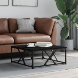 VidaXL Masă de cafea, negru, 70x70x30 cm, lemn prelucrat 835369