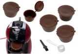 Set 5 capsule cafea, reutilizabile, compatibile cu Dolce Gusto, maro, Oem