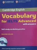 Vocabulary for IELTS Advanced with answers. Self-study vocabulary practice - Pauline Cullen (contine DVD)