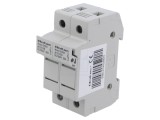Clemă QOLTEC 10x38mm pentru şină DIN 20A 1kVDC cod 52583