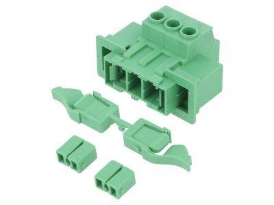 Conector regletă deconectabilă 7.62mm 3 piste foto