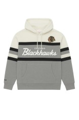 Chicago Blackhawks hanorac de bărbați cu glugă Head Coach Hoodie Current Logo grey - XL