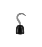 Carlig Pirat pentru Costum Halloween si Carnaval, 21 cm, Argintiu/Negru