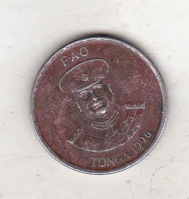 bnk mnd Tonga 10 seniti 1996 , FAO , personalitate foto