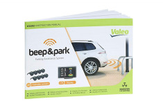Sensor de parcare Beep &amp;amp;amp; Park Parking Assistance System cu 8 Senzori si LCD Display foto