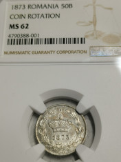 50 bani 1873 ms62, ngc foto