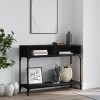 VidaXL Măsuță consolă, negru, 100x30,5x75 cm, lemn compozit 833388